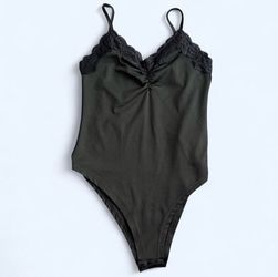 Black lace bodysuit