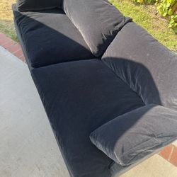 Restoration hardware 7 foot cloud, track couch sofa