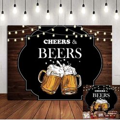 Cheer & Beers Backdrop