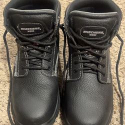 Sketchers Work Steel Boots Slip Resistant