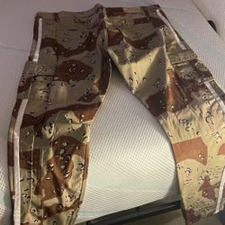 GOLDEN DENIM PANTS “NO MERCY” BROWN CAMO