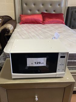 White microwave kitchen appliances cooking