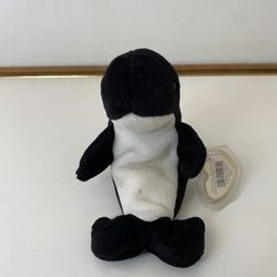 TY Beanie Baby - WAVES the Whale (7 inch) - Stuffed Animal Toy