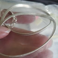 Silver Plated Chain 18.5"