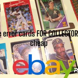 All Elite Error Cards Are Shown In Pictures Very Rare