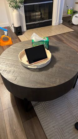 Gray coffee table