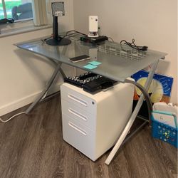 Glass Work Desk