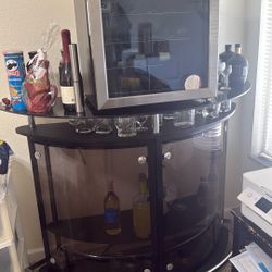 WINE COOLER AND BAR TABLE