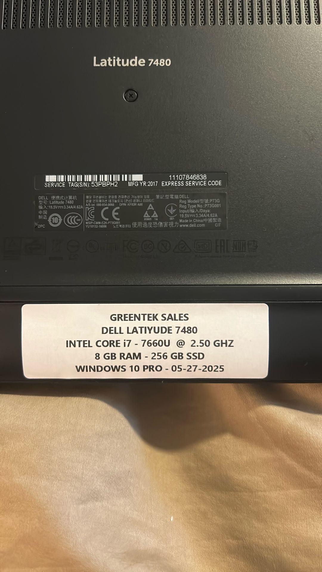 dell latitude 7480 i7