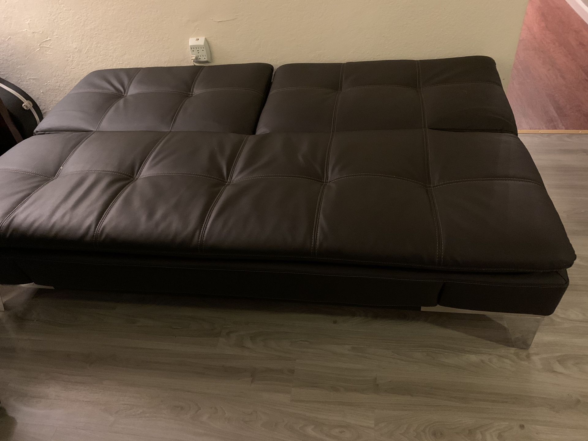 Leather futon/ couch for Sale in Tacoma, WA - OfferUp