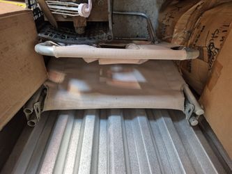 Folding lounge chair.