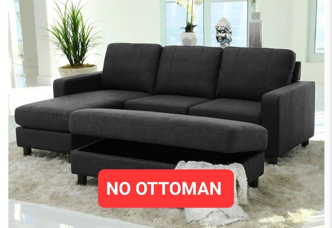 Brand New Gray Abbyson Reversible Sectional