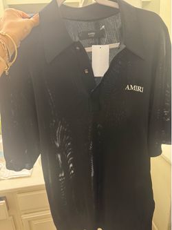 Amiri spirit logo polo shirt