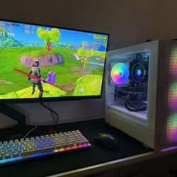 White Gaming Pc Computer Desktop 