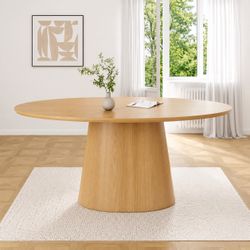 NEW-72” Oval Wood Table