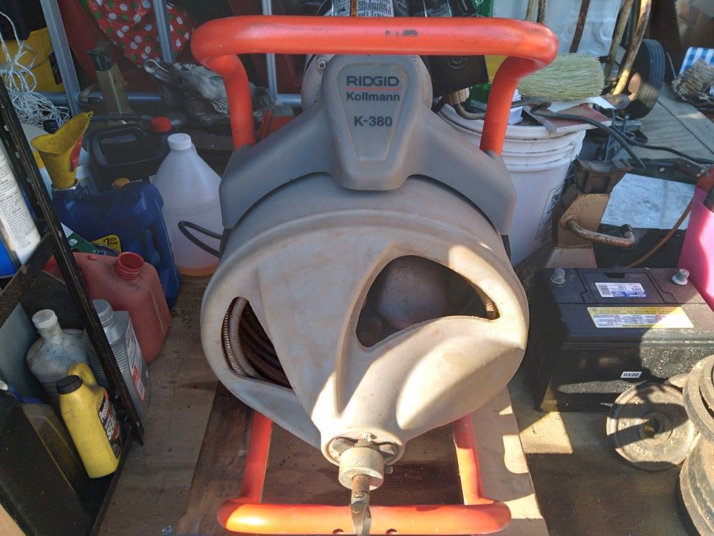 RIDGID KOLLMANN K-380 ROTO ROOTER DRAIN PIPE AND TRAP CLEANER