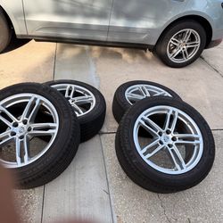 19” Used OEM Original Factory PORSCHE MACAN 5x112 Staggered Wheels MICHELIN Tires