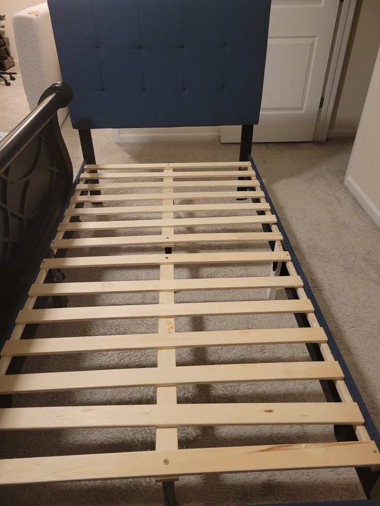 Twin Bed Frame with Headboard – Gently Used