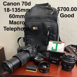 Canon 70d $700.00 Good Condition 