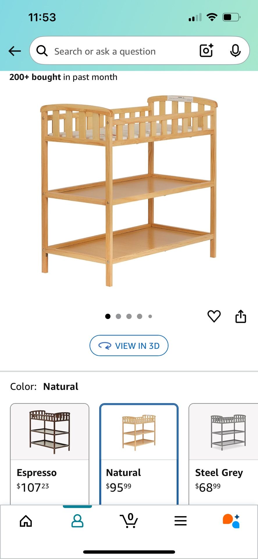 Used Changing Table