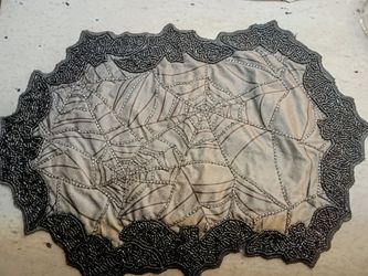 Super cute Halloween Beaded Table Doily from At Home