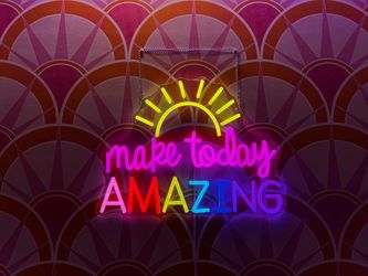 Neon Sign Make Today Amazing