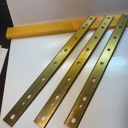 Set of 3 12.5" FOXBC Tiranium Nitride Coated planer blades