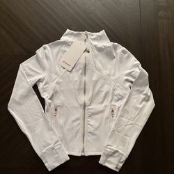 White Lululemon Zip Up