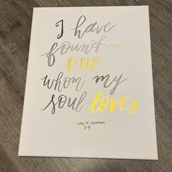 Bible Verse Poster/canvas
