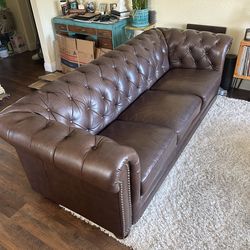 Leather couch