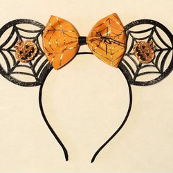 Disney Ears - HALLOWEEN - Spider Webs & Jack-O’-Lanterns