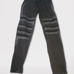 Silver Studed Jeggings/Tights