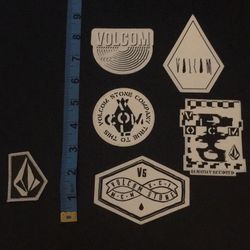 VOLCOM set of Stickers & 1 See-On Patch
