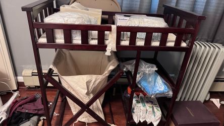 Wooden Changing and Storage Table