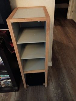 Small shelf tall is 39 width is 13 cash only