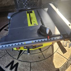 15 Amp 10 in. Compact Portable Corded Jobsite Table Saw 