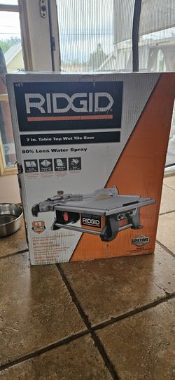 Rigid 7" Table Top Wet Tile Saw - NIB