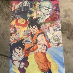 Dragonball z Fabric Scroll Poster 