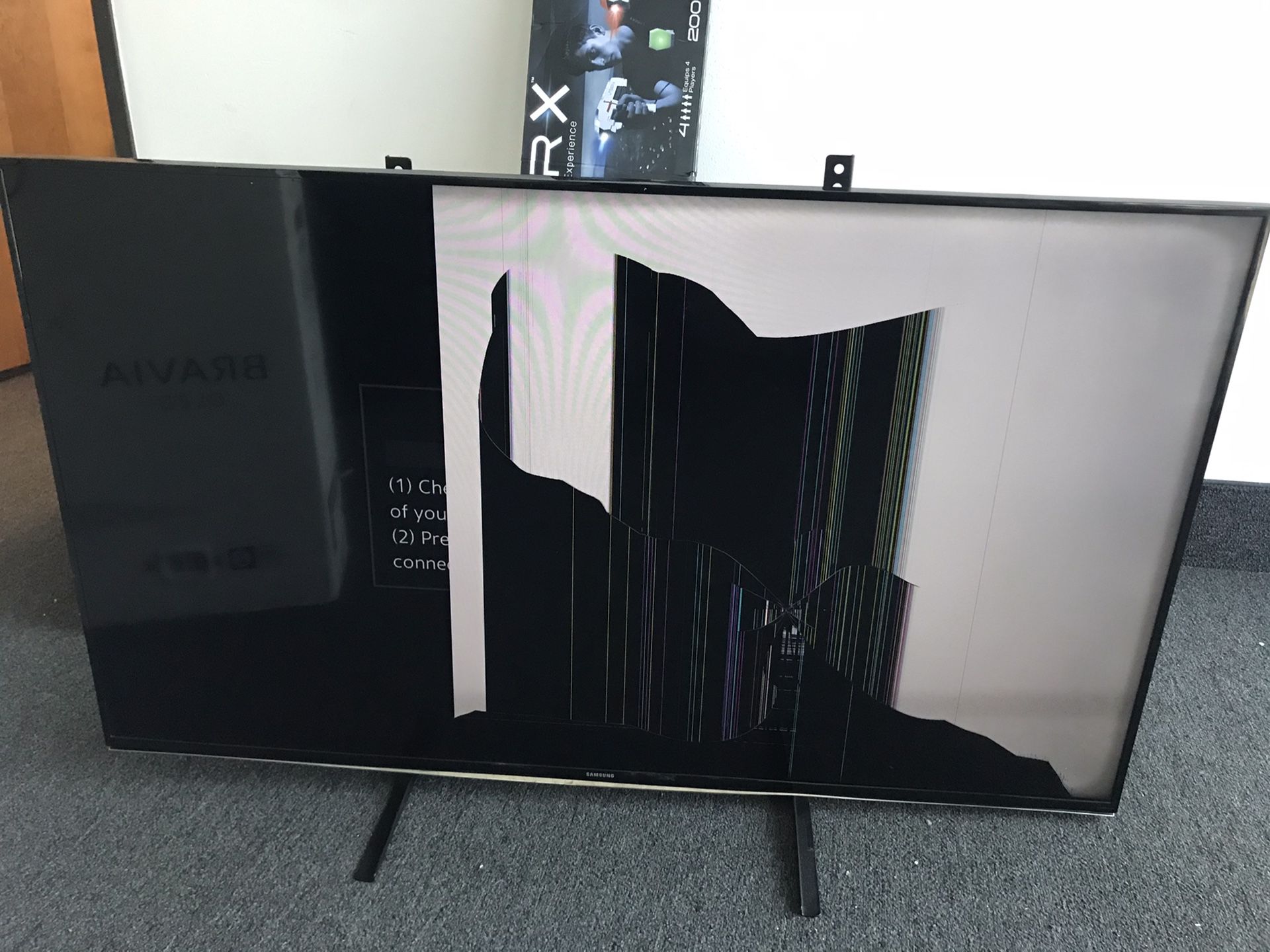 Samsung 55 inch smart TV (broken screen)