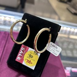 14k HOOPS