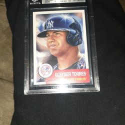 2018 Topps Gleyber torres Rc Graded 9
