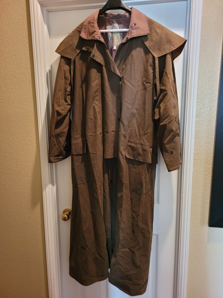 Kiwi Stockman Oilskin Trench Jacket