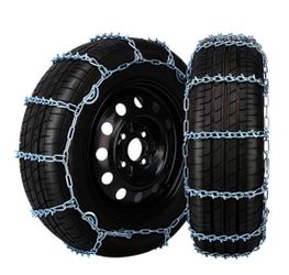 PONYBRO Snow Chains With V Bar, Quik Grip Easy Installation Tire-Chains Sturdy And Durable, Portable Reusable Universal Emergency Tire Traction Chain 