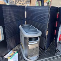 AMPACE Andes 1500  Generator (3600W Boost), 1462Wh Solar Power Station, 1800W A-Boost Fast Charging, App Control, Emergency Power for Home, Camping, O