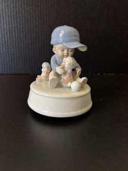 Vintage Otagiri Doggie In The Window Musical Figurine From Gibson Greeting Cards