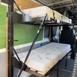 Recpro RV/van foldaway bunk bed system / couch