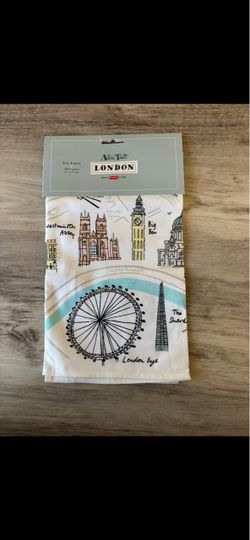 Brand New Alice Tait London Map Tea Towel