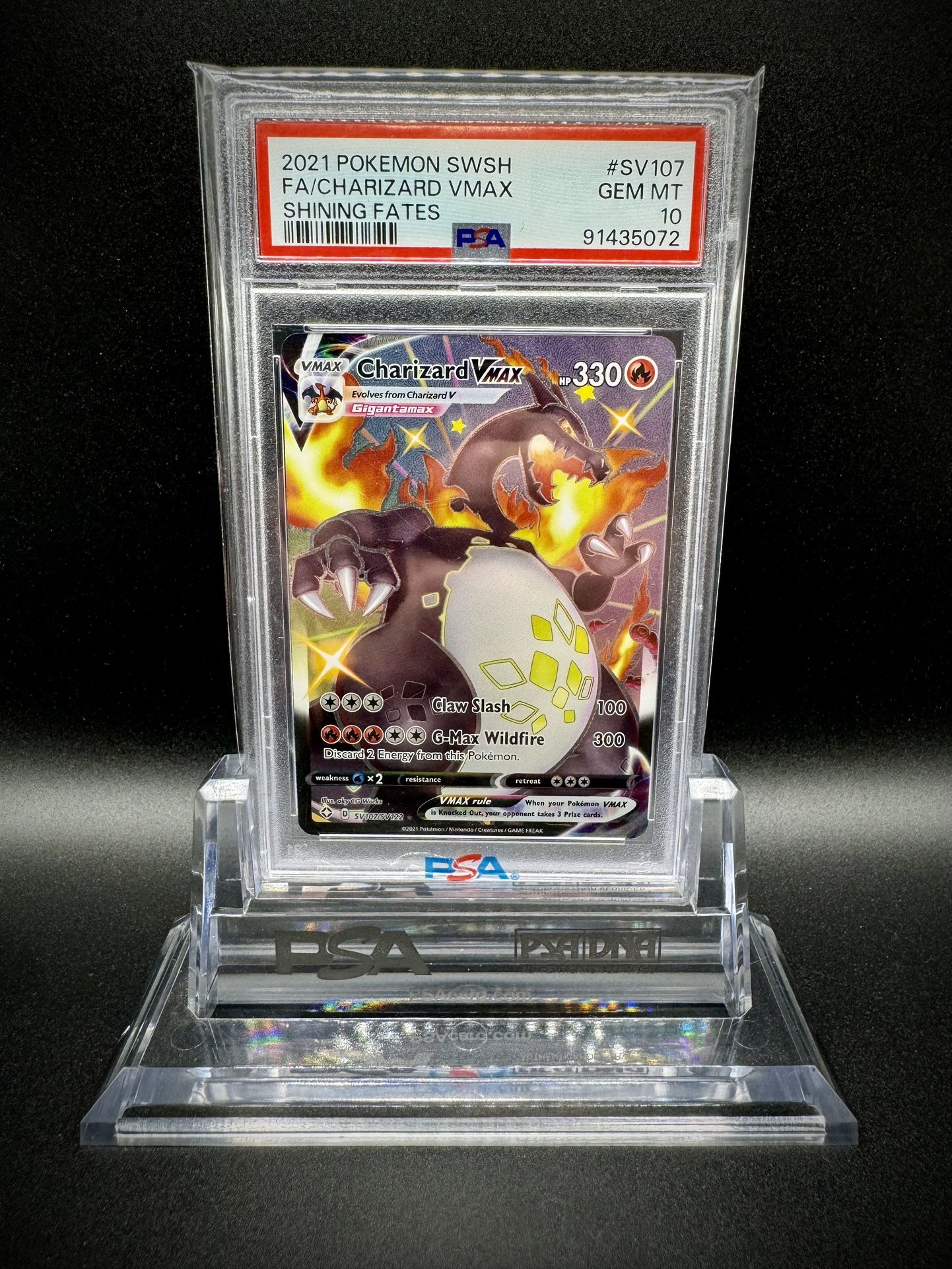 2021 Charizard Vmax - SV107/SV122 - Shining Fates - PSA 10