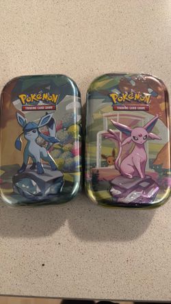 Prismatic Espeon & Glaceon tins