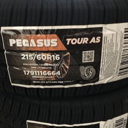 Brand New Tires (1) Pegasus Tour AS (215/60R16) (Single) ($259 for 4 Tires)